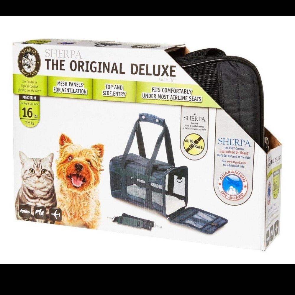 Sherpa The Original Deluxe Pet Carrier - Black